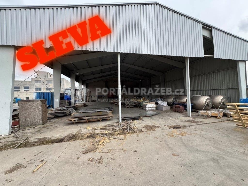 Dražba průmyslového areálu s výrobními a skladovacími halami, LV 1736 v obci Chrast, okres Chrudim, opakovaná dražba