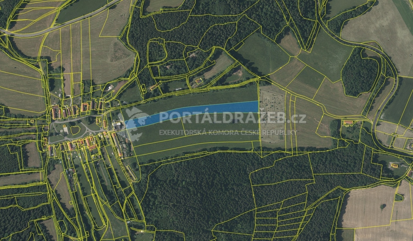 Pozemek o velikosti 15.657 m2, k.ú. Klenovice u Mičovic