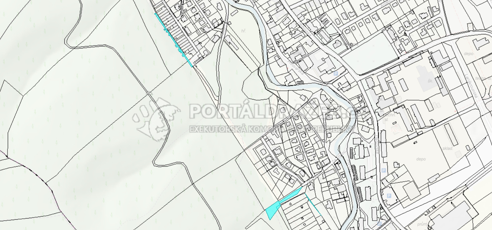 Předmětem dražby jsou lesní pozemky v celkové
