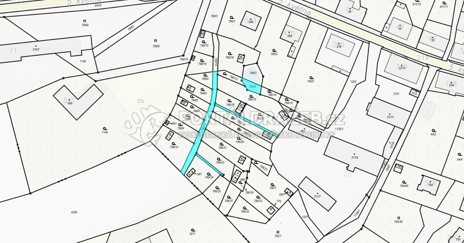 id. 1/20 pozemků v k.ú. Rokytnice v Orlických horách