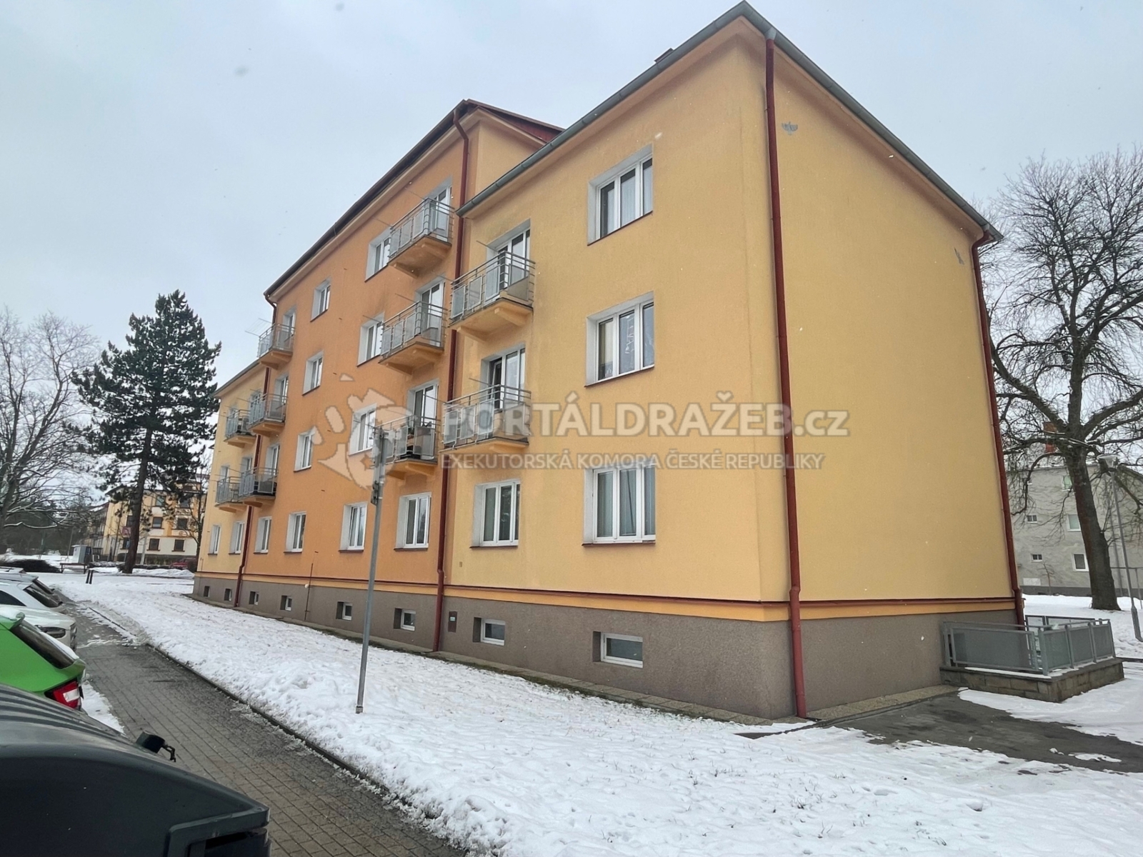 Dražba bytu 2+1, Jungmannova 1053, 363 01 Ostrov