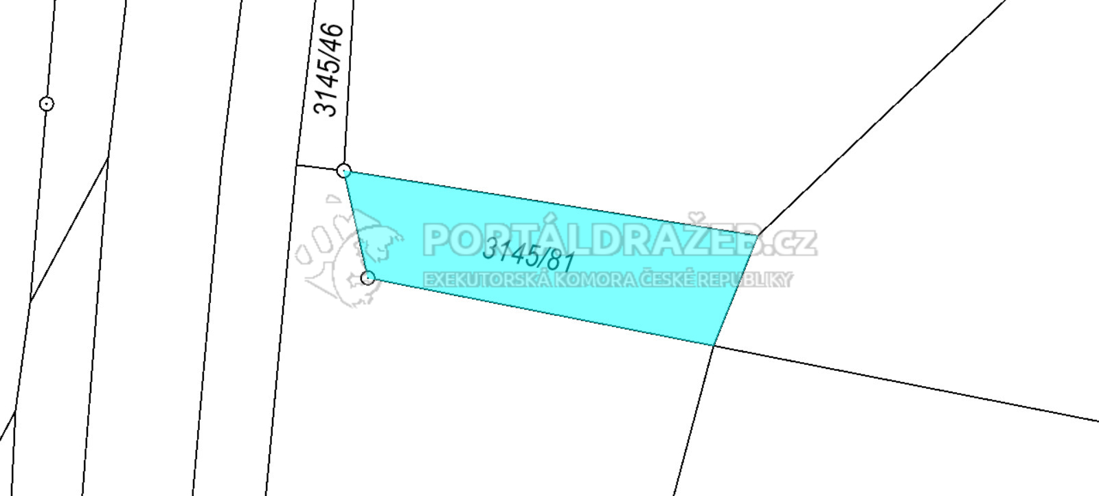 ideální podíl 6/7 pozemku - ostatní plocha v k.ú. Čejkovice, okres Hodonín, opakovaná dražba