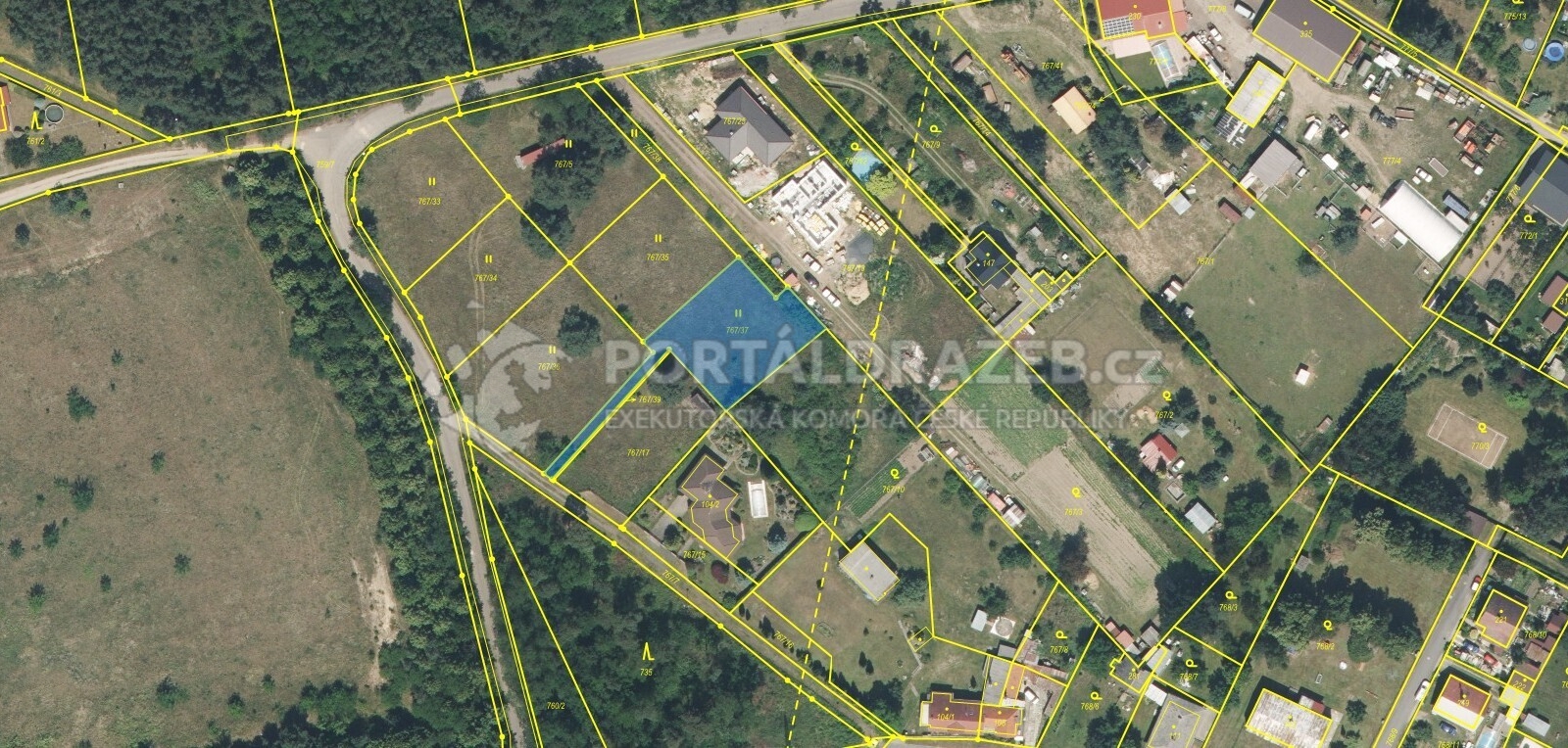 Stavební pozemek v obci Bechlín, k.ú. Předonín, okr. Litoměřice