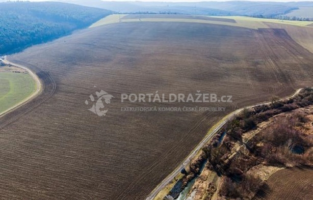 Orná půda 6248 m2 okres Vyškov