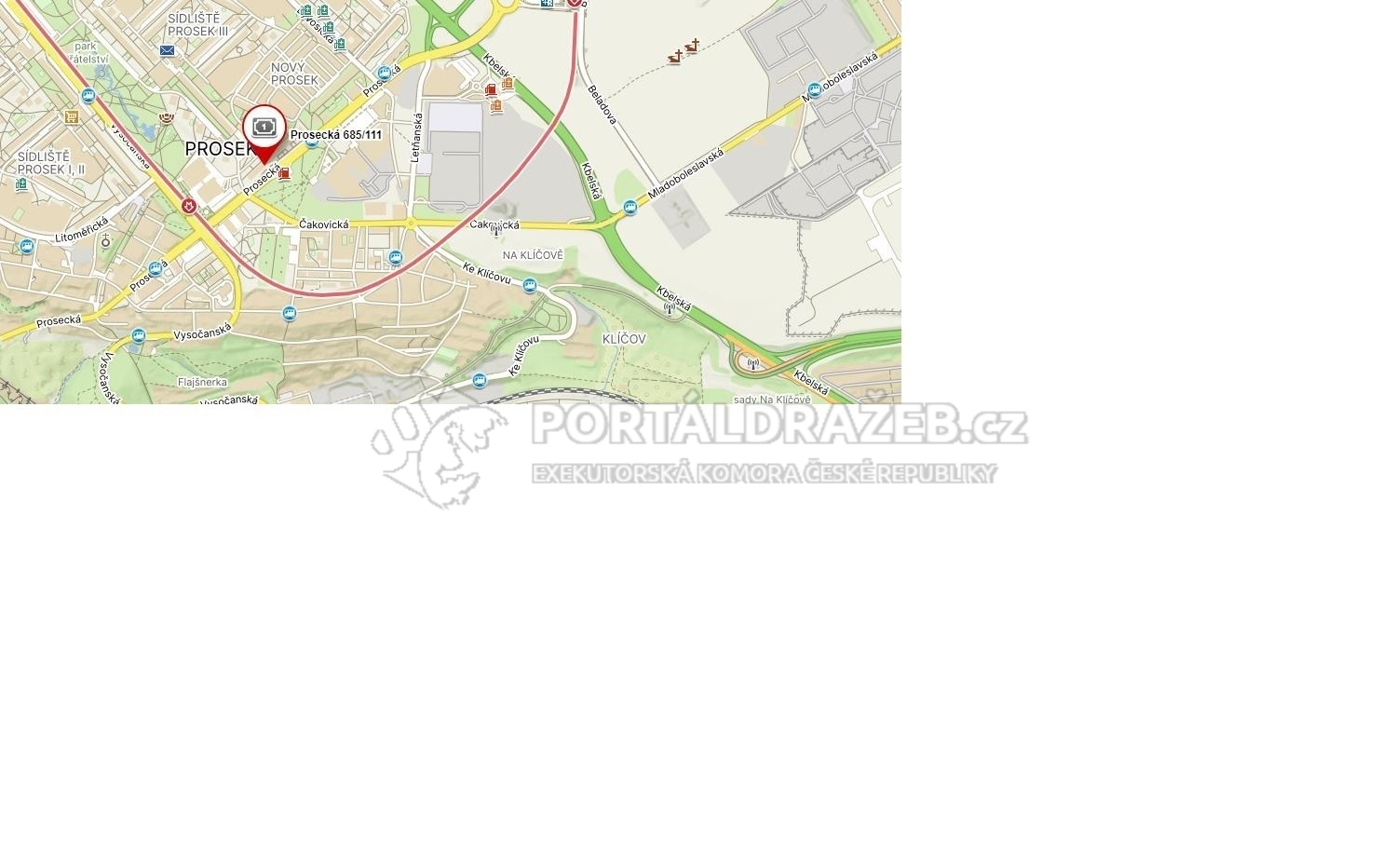 Dražba bytové jednotky a vlastnického podílu v k.