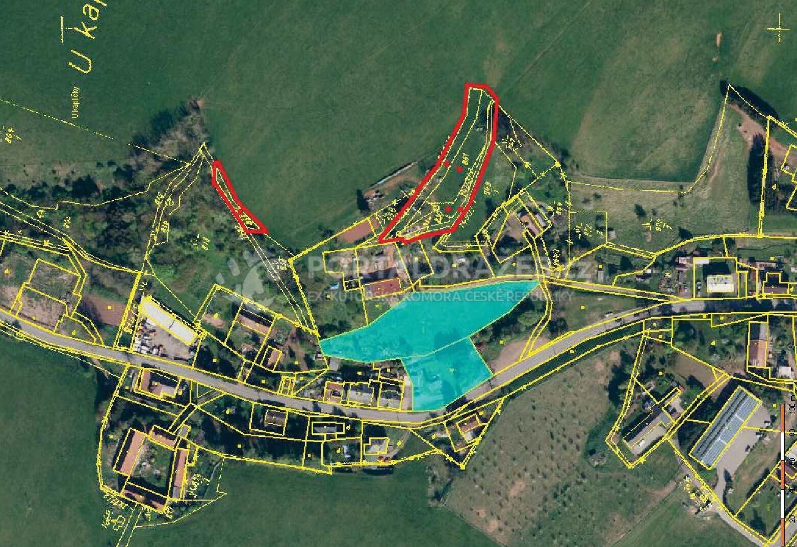 podíl 1/8 pozemků v obci Jetřichov, okres Náchod