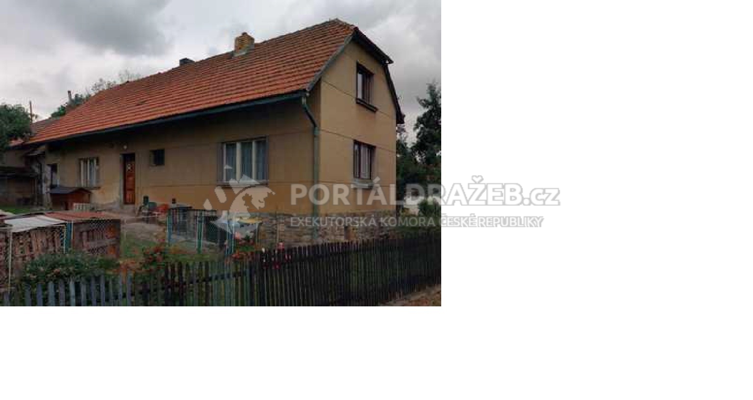 rodinný dům s pozemky, k.ú. Býkovice u Bořeňovic - podíl 1/2