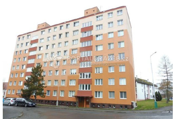 Byt 1+1 (č.j. 1281/14) vč. podílu (133/10000) na společných částech domu a pozemku v obci Stříbro