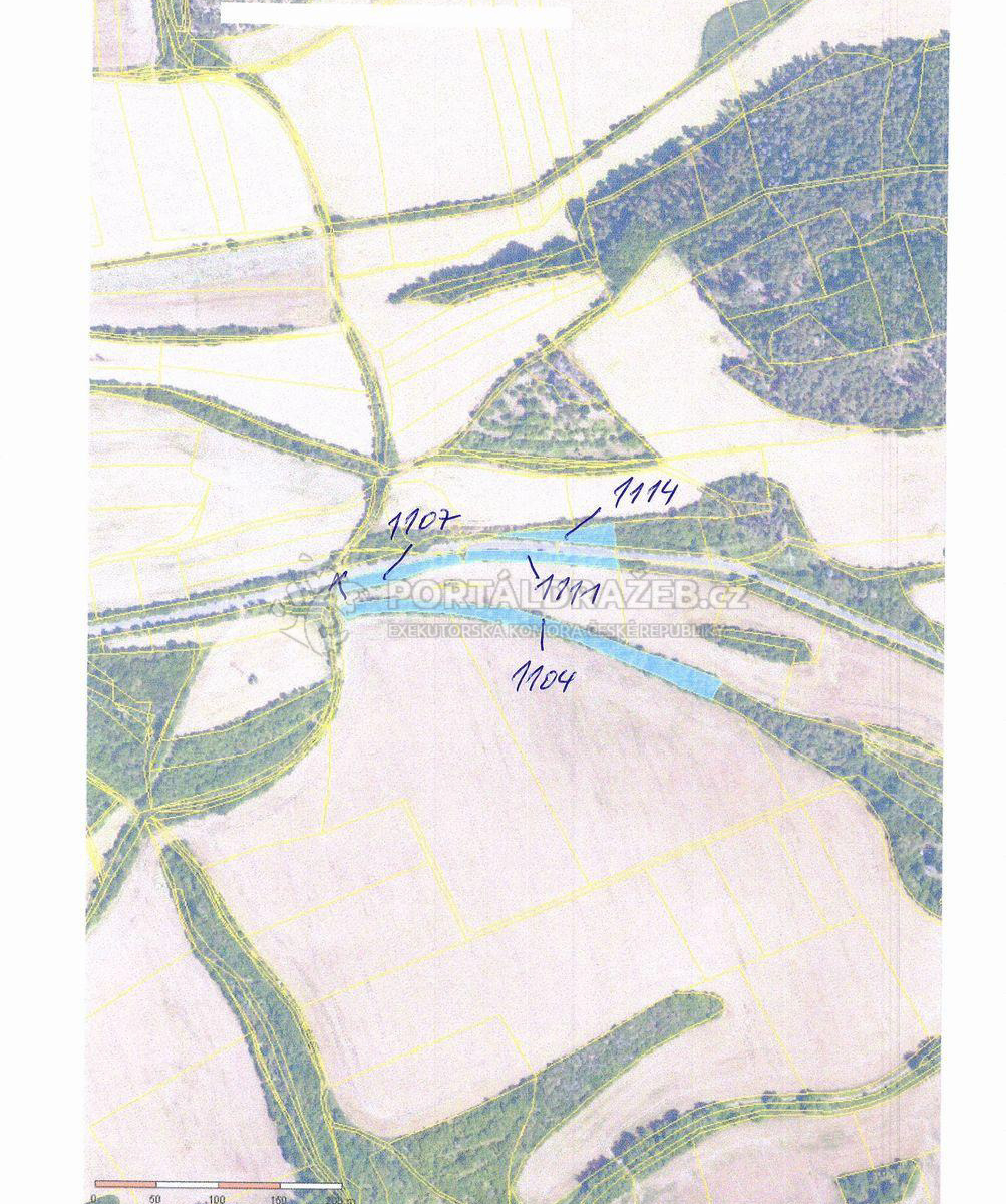 Soubor pozemků 6 533 m², Třebichovice, okr. Kladno