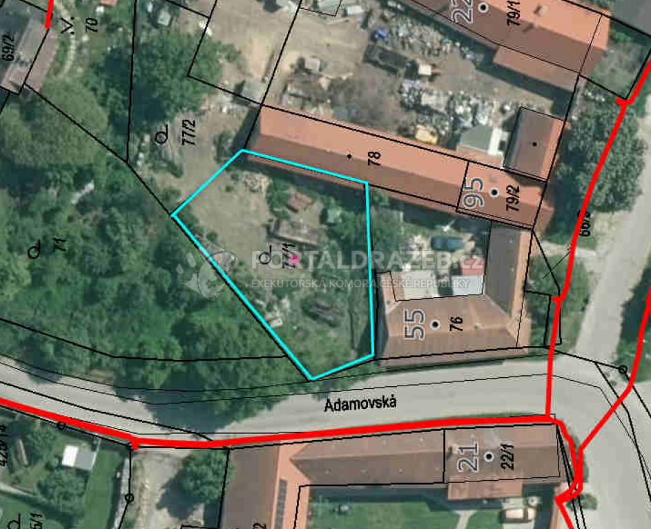 Pozemek o velikosti 565m2, Hůry