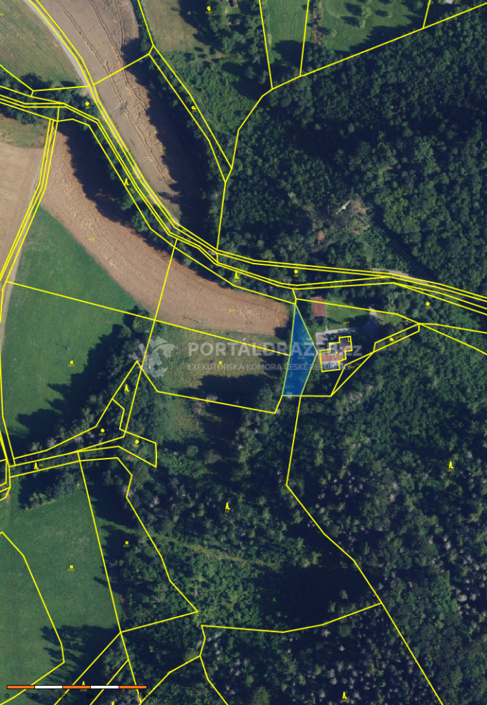 Dražba podíl 2/3 na pozemku - ostatní plocha, k.ú. Nedvědice pod Pernštejnem, obec Nedvědice, okres Brno-venkov.