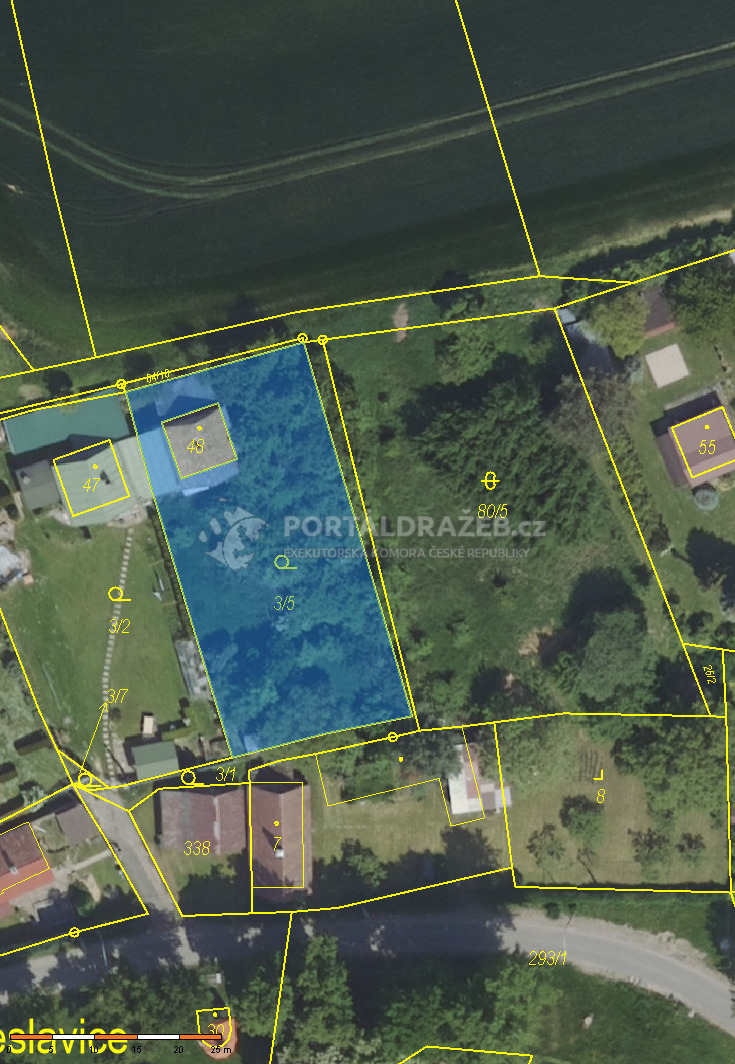 Dražba podílu 1/12 na chatě se zahradou