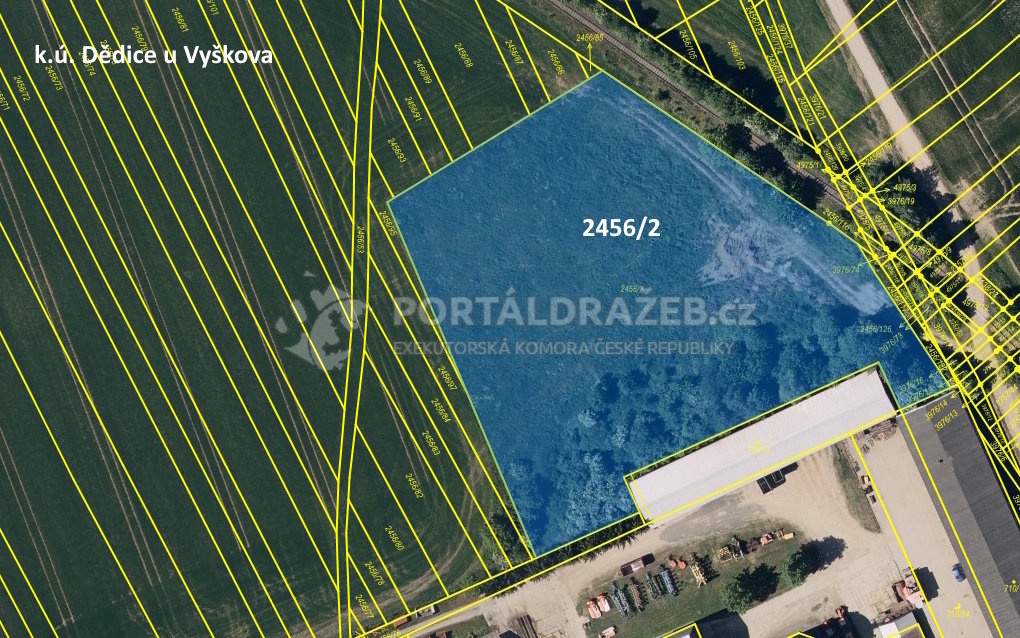 Pozemek o velikosti 8890m2, Vyškov
