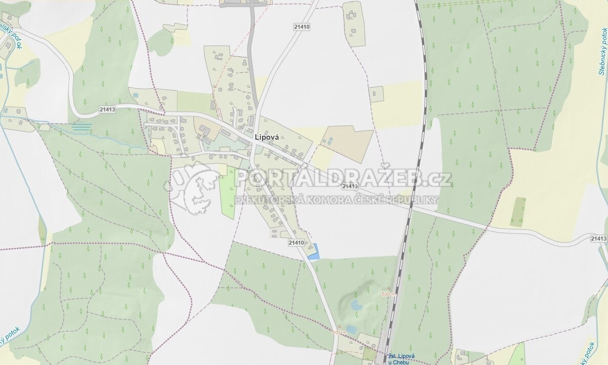 Ideální spoluvlastnický podíl 1/16 na zahradě, k. ú. Lipová u Chebu