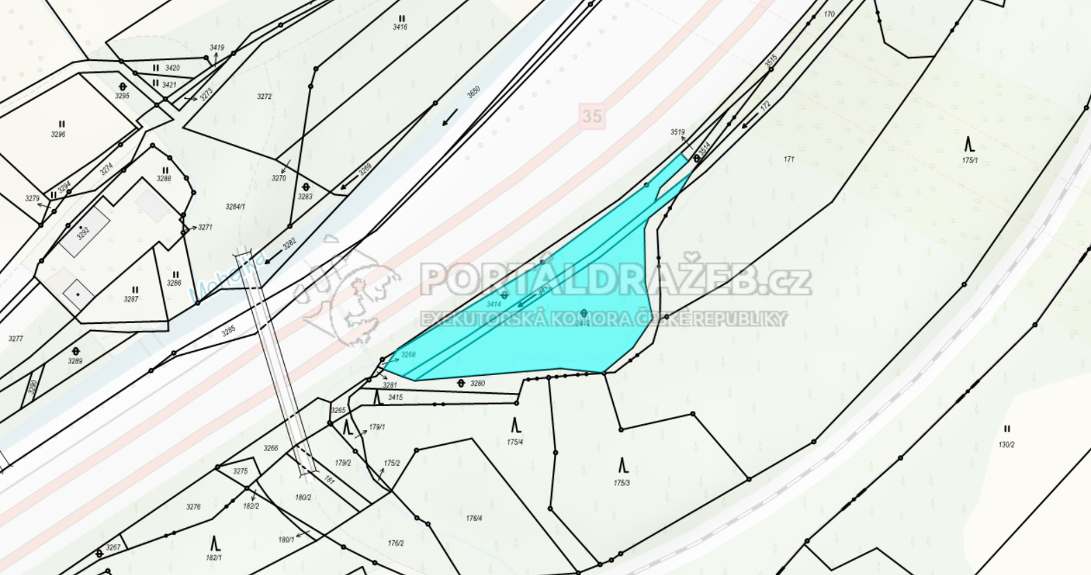 pozemky  - ostatní a vodní plocha v k.ú.