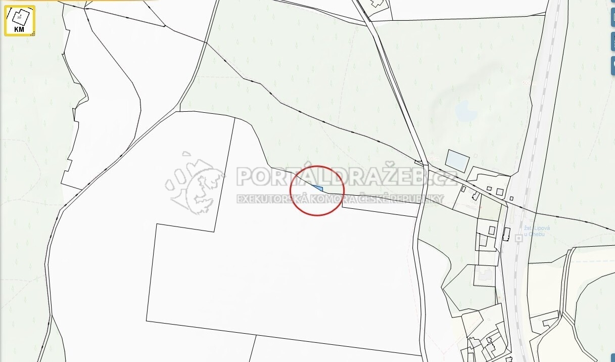 Ideální spoluvlastnický podíl 1/16 na lesním pozemku, k.ú. Doubrava u Lipové