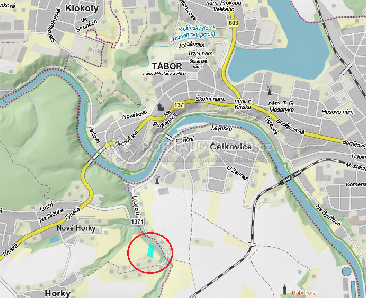 Ideální 1/4 zemědělských pozemků (906,5 m2) v k. ú. Horky u Tábora - okr. Tábor