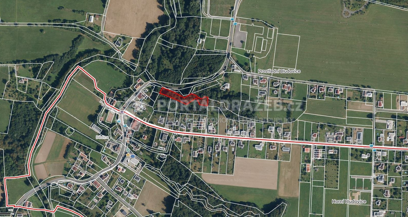 Podíl 1/3 pozemku o výměře 2777 m2 v k.ú.