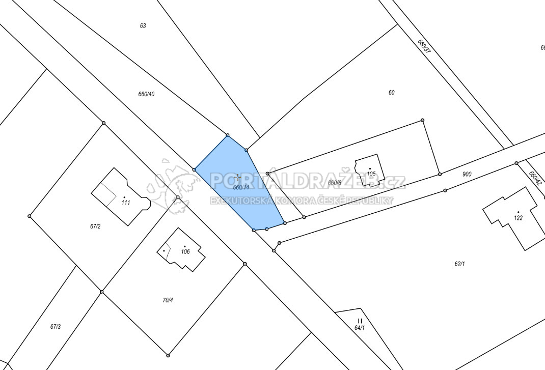 Pozemek o velikosti 500m2, Havlíčkův Brod, podíl